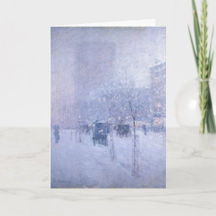 Vintage jul, sent eftermiddag, New York, Helgkort