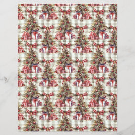 Vintage jul skrapbok papper