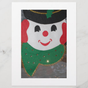Vintage jul Snögubbe Reklamblad