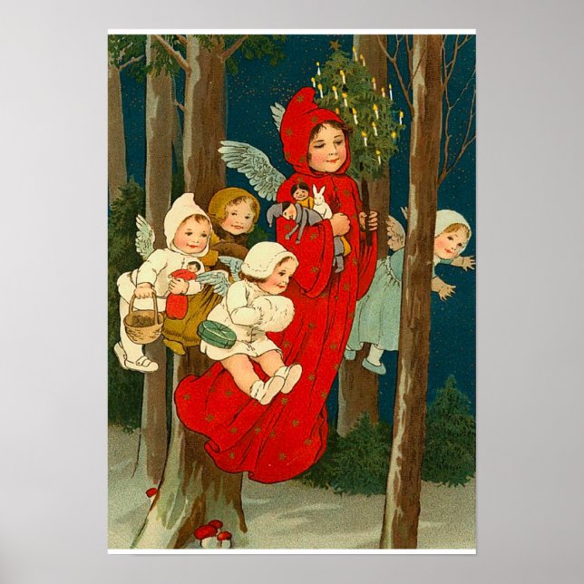 Vintage jul Spirits Poster (Framsidan)