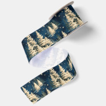 Vintage jul stjärnig vinter skog