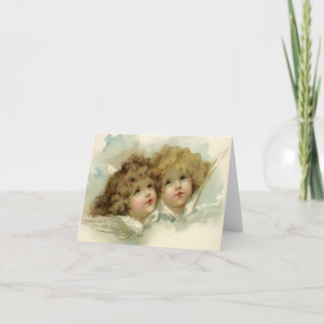 Vintage Jul Tack Kort (Framsida)