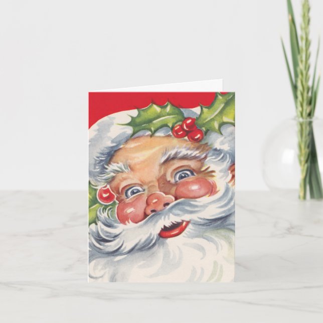 Vintage Jul Tack Kort (Framsida)