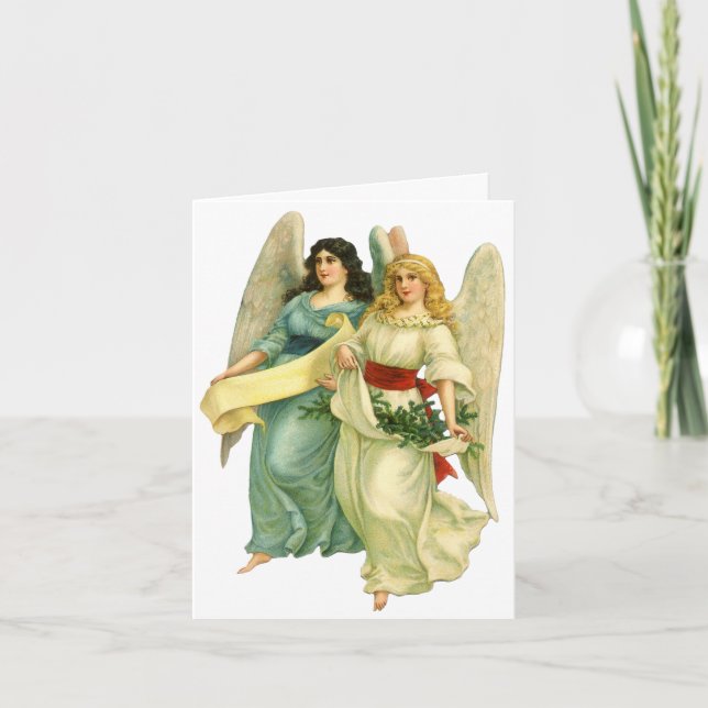 Vintage Jul Tack Kort (Framsida)