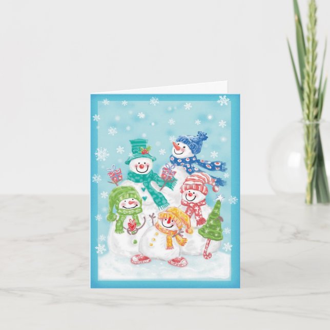 Vintage Jul Tack Kort (Framsida)