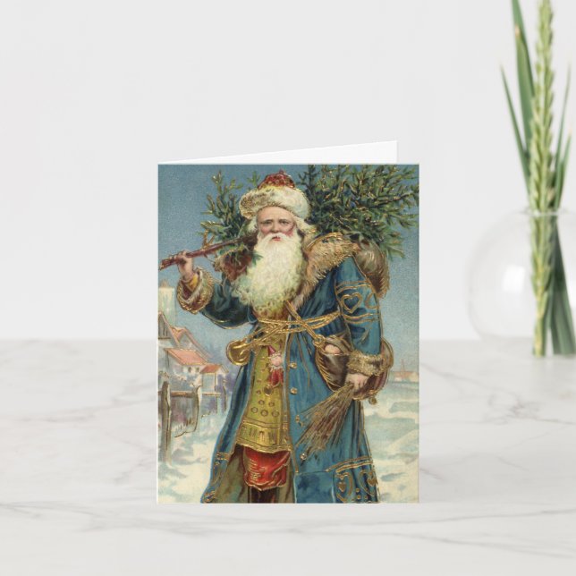 Vintage Jul Tack Kort (Framsida)