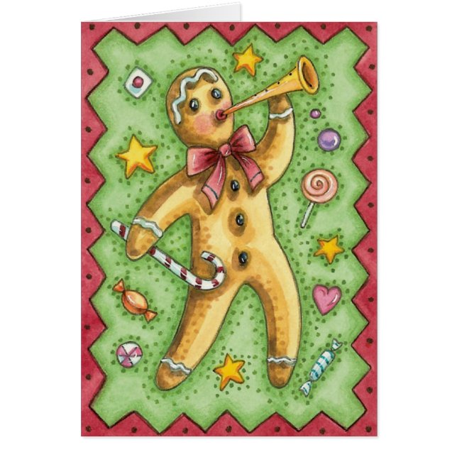 Vintage Jul Tack OBS Kort (Framsidan)