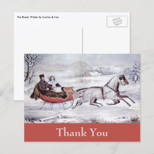 Vintage Jul Tack Vykort