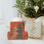 Vintage jul Tiger med Julgran Presentpapper<br><div class="desc">Vintage jul Tiger med Julgran</div>
