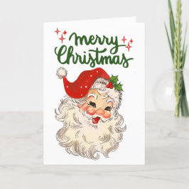 Vintage jul tomte julfirande familjefirande helgkort