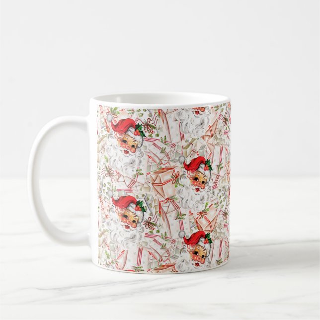 Vintage Jul Tomte Kaffemugg (Vänster)