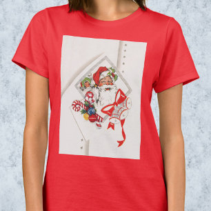 Vintage jul, Tomte med sockerrör T Shirt