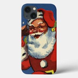 Vintage jul, Tomte nerför skorsten med leksaker