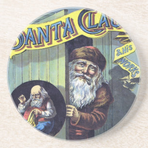 Vintage jul, Tomtefar och hans arbete Bok Underlägg
