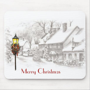 Vintage jul Town Mousepad Musmatta