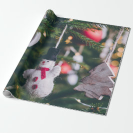 Vintage jul Träd Dekoration Presentpapper