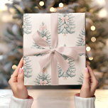 Vintage jul Träd med Rosa Bow Presentpapper<br><div class="desc">Backa dina presenter med klassiskt helgdag charm med hjälp av den här Vintage-julen Träd med Rosa Bow Wrapping Papper. Den här pappra inslagningen har en tidlös utformning i Julgran, som är försedd med mjuka rosor, och erbjuder en perfekt balans mellan vintage och det moderna nöjet. Idealisk för dem som uppskattar...</div>