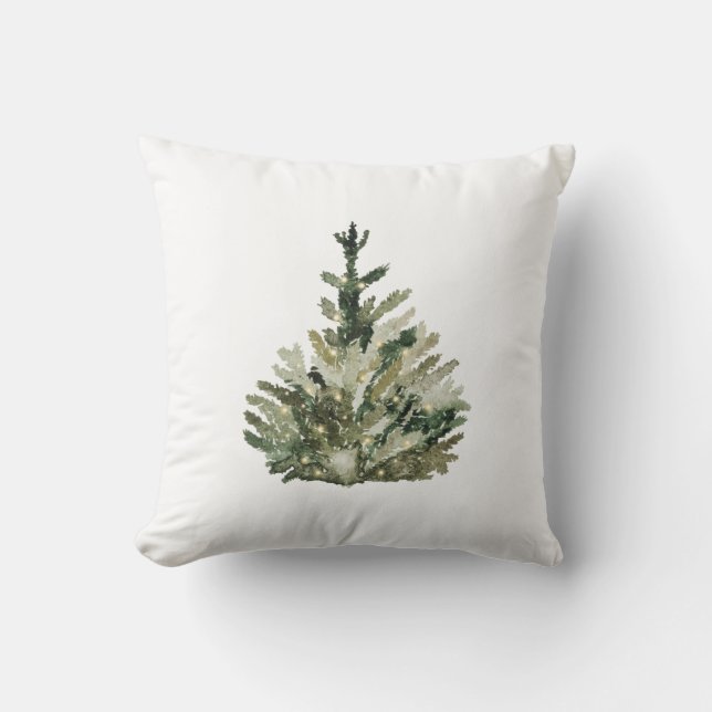 Vintage jul Träd Pillow Kudde (Framsida)