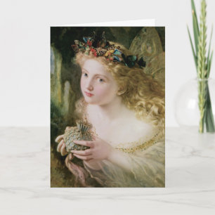 Vintage jul, vackra Fairy vid Andersson Helgkort