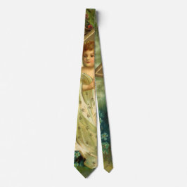Vintage jul, Victorian Angel med Guld Stars Slips