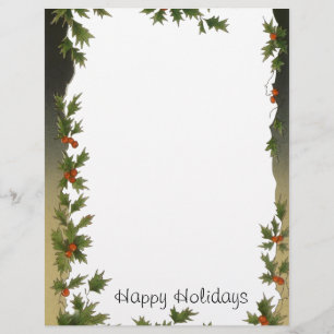 Vintage jul, Victorian Holly Lövs Berries