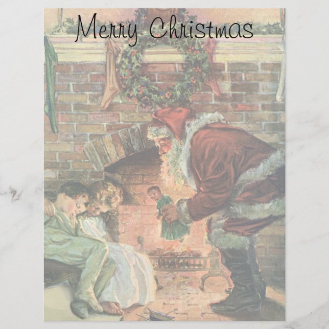 Vintage jul, Viktorian Jultomten Children (Framsida)