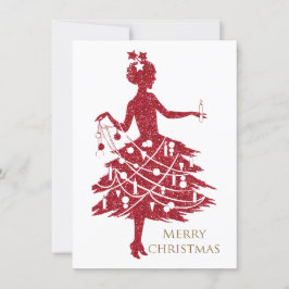 Vintage jul,vintage dam julkort