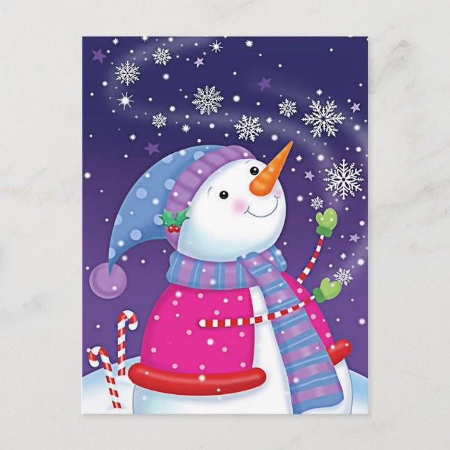 Vintage jul vykort (Framsida)