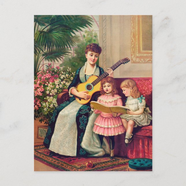 Vintage jul vykort (Framsida)