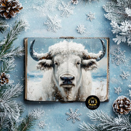 Vintage jul White Buffalo Decoupage