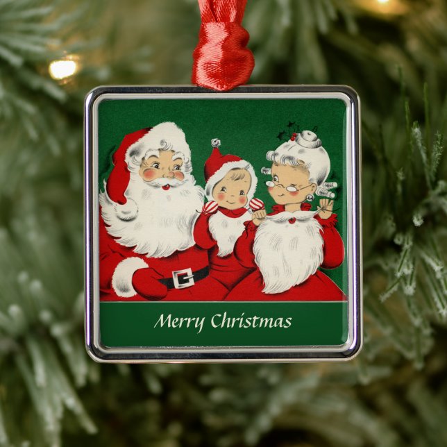 Vintage julafton julgransprydnad metall (Träd)