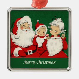 Vintage julafton julgransprydnad metall