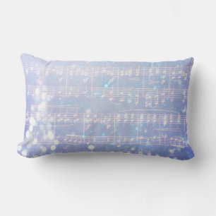 Vintage Julafton Music Background - Blue Lumbarkudde