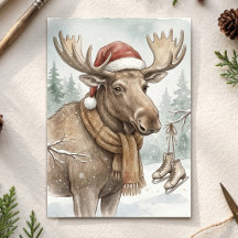 Vintage julälg Rustik Holiday Woodland 