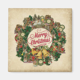 Vintage-julandedräkt (God jul) Magnet