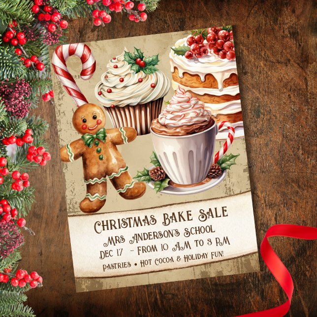 Vintage julbakelsemässa inbjudningar (Skapare uppladdad)