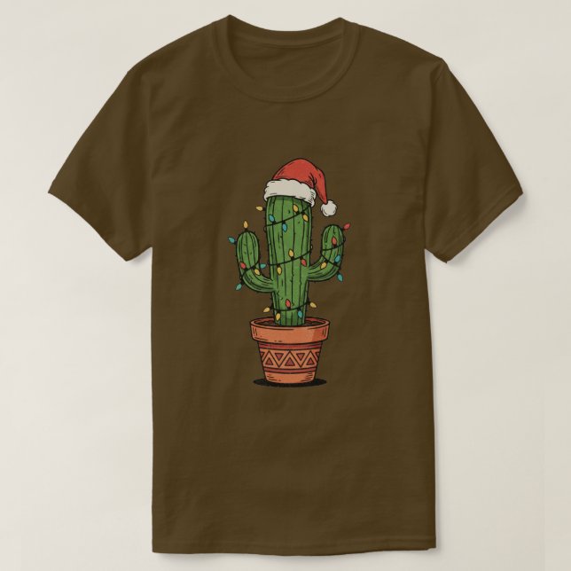 Vintage julcactus t shirt (Design framsida)