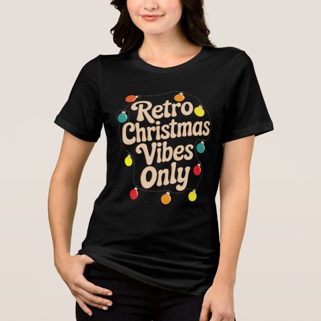 Vintage julcitatdesign – Retrohögtid T Shirt (Framsida)