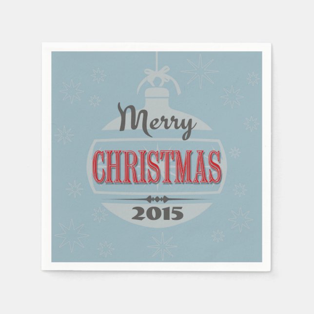 Vintage juldesign pappersservett (Framsidan)