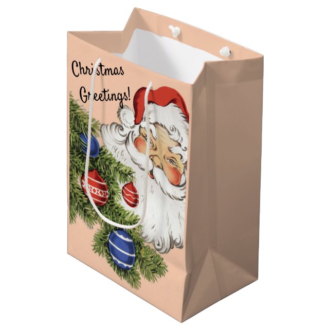 Vintage Julens Hej! Jolly Jultomten (Framsidan Vinklad)