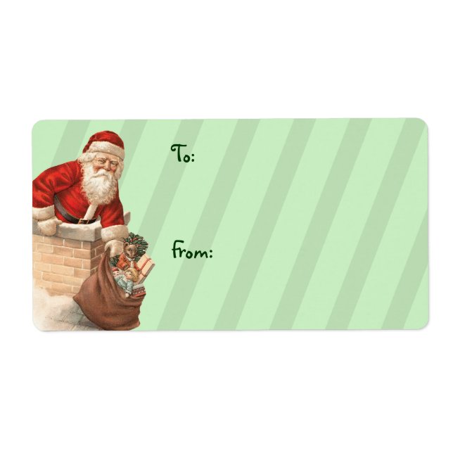 Vintage-juletiketter Fraktsedel (Framsidan)