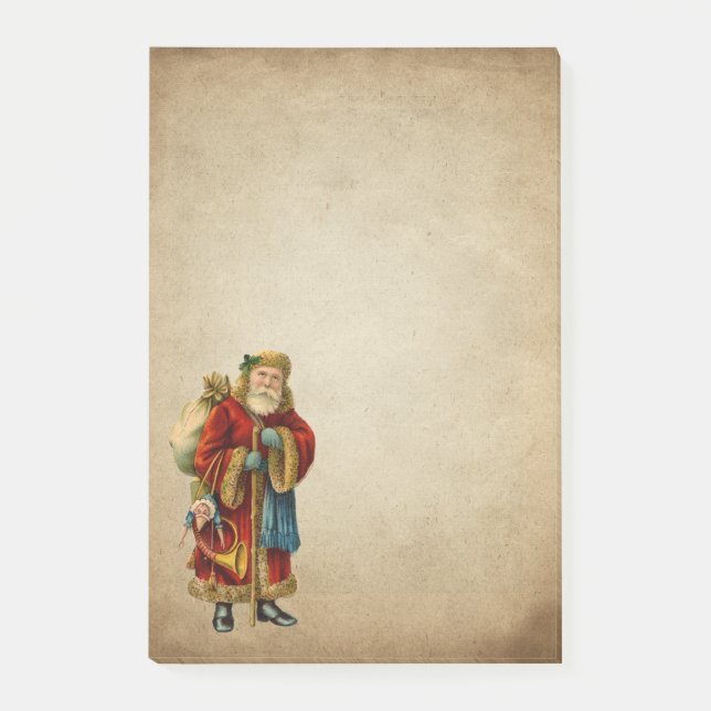 Vintage-julets gamla Jultomten-nummer Post-it Block (Framsida)