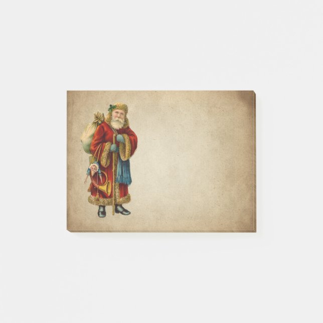 Vintage-julets gamla Jultomten-nummer Post-it Block (Framsida)