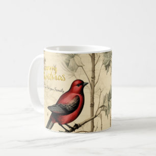 Vintage julfåglar julbär kaffemugg