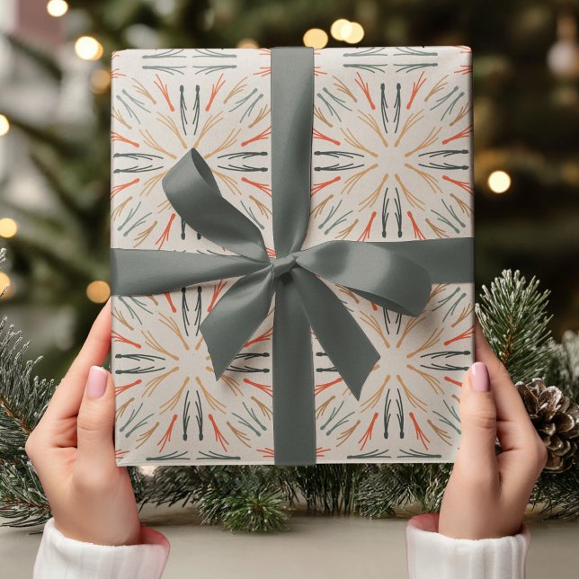 "Vintage julfärgad | Festive Retro Presentpapper (Skapare uppladdad)