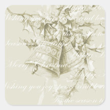 Vintage julfirande klockor neutral