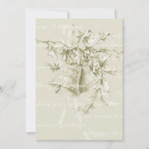 Vintage julfirande klockor neutral