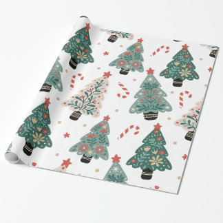 Vintage julgran inpapperspapper presentpapper
