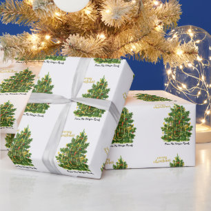 Vintage julgran jul presentpapper