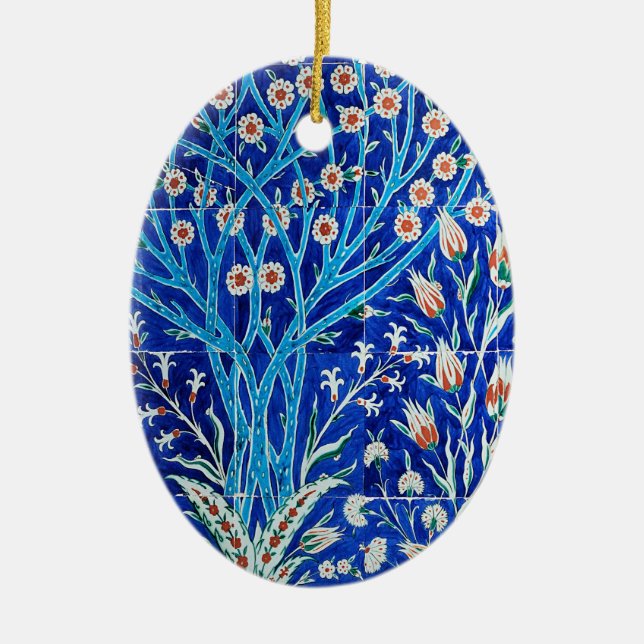 vintage julgransprydnad keramik (Framsidan)